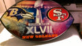 Wood Football Shaped Plaque