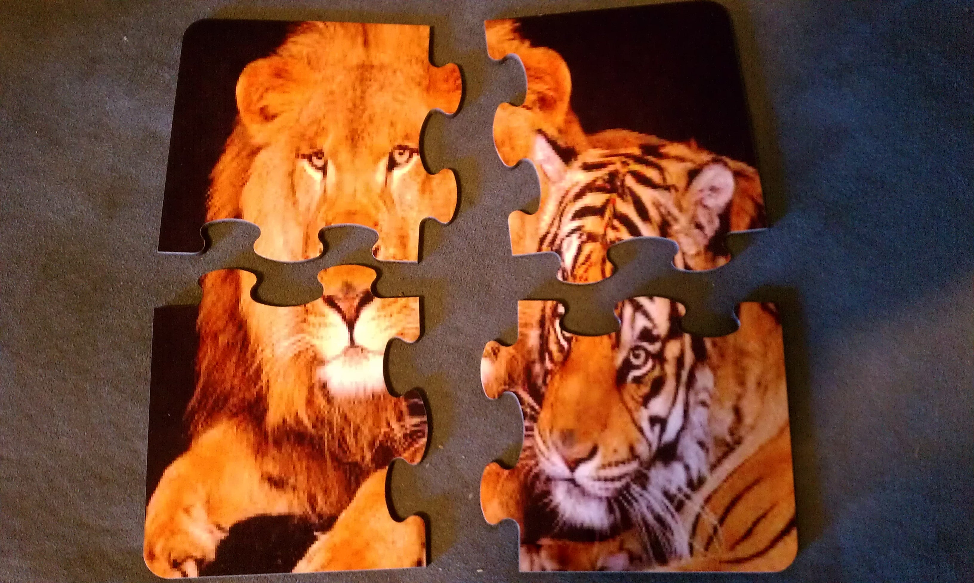 4 Piece 8x8 Wood Puzzle