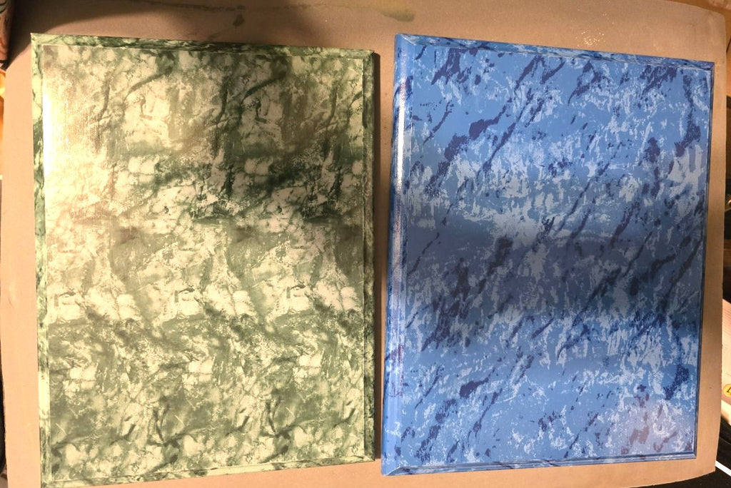 10x13 Blue or Green Wood Plaque